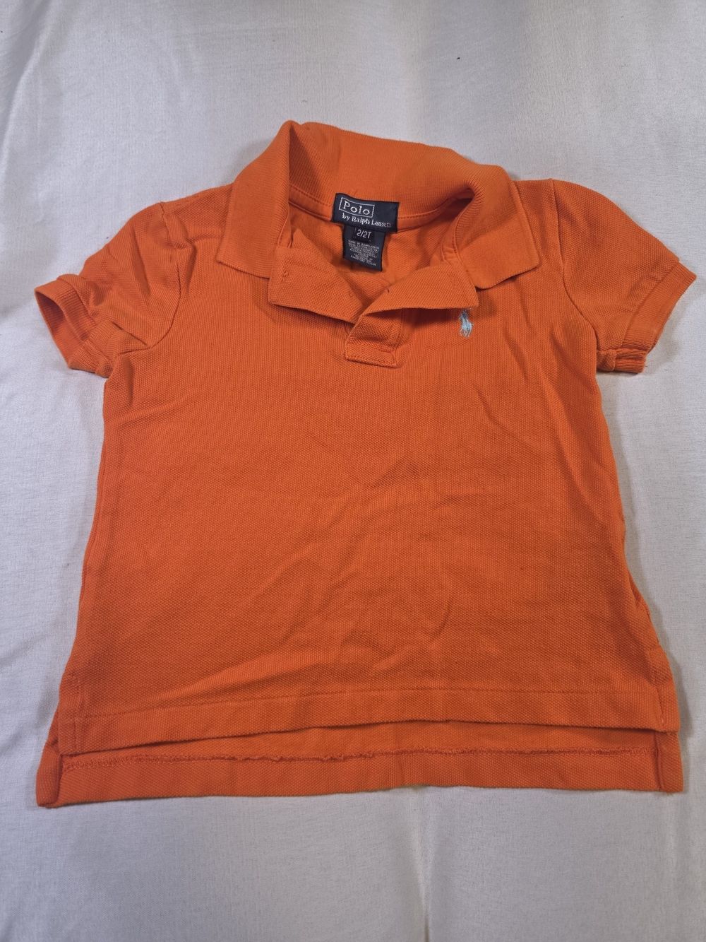 Vintage Y2K Polo Ralph Lauren Toddler Orange Polo Shirt - Size 2/2T